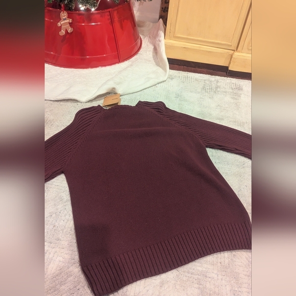 NWT Burgundy Timberland Sweater Size L - Picture 6 of 7